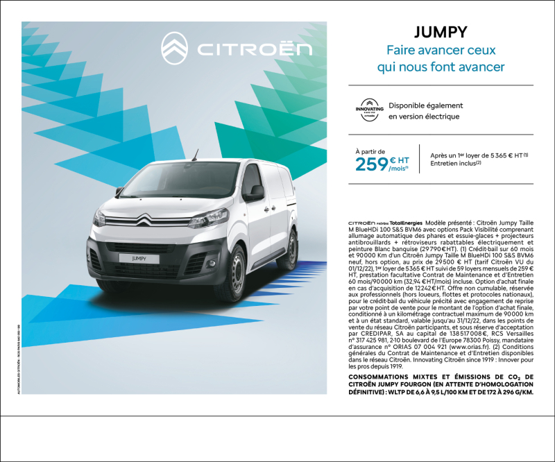 Jumpy en décembre chez Citroën Brest