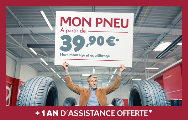 Mon pneu à partir de 39.90 € avec le garage Citroën Midi Auto Brest